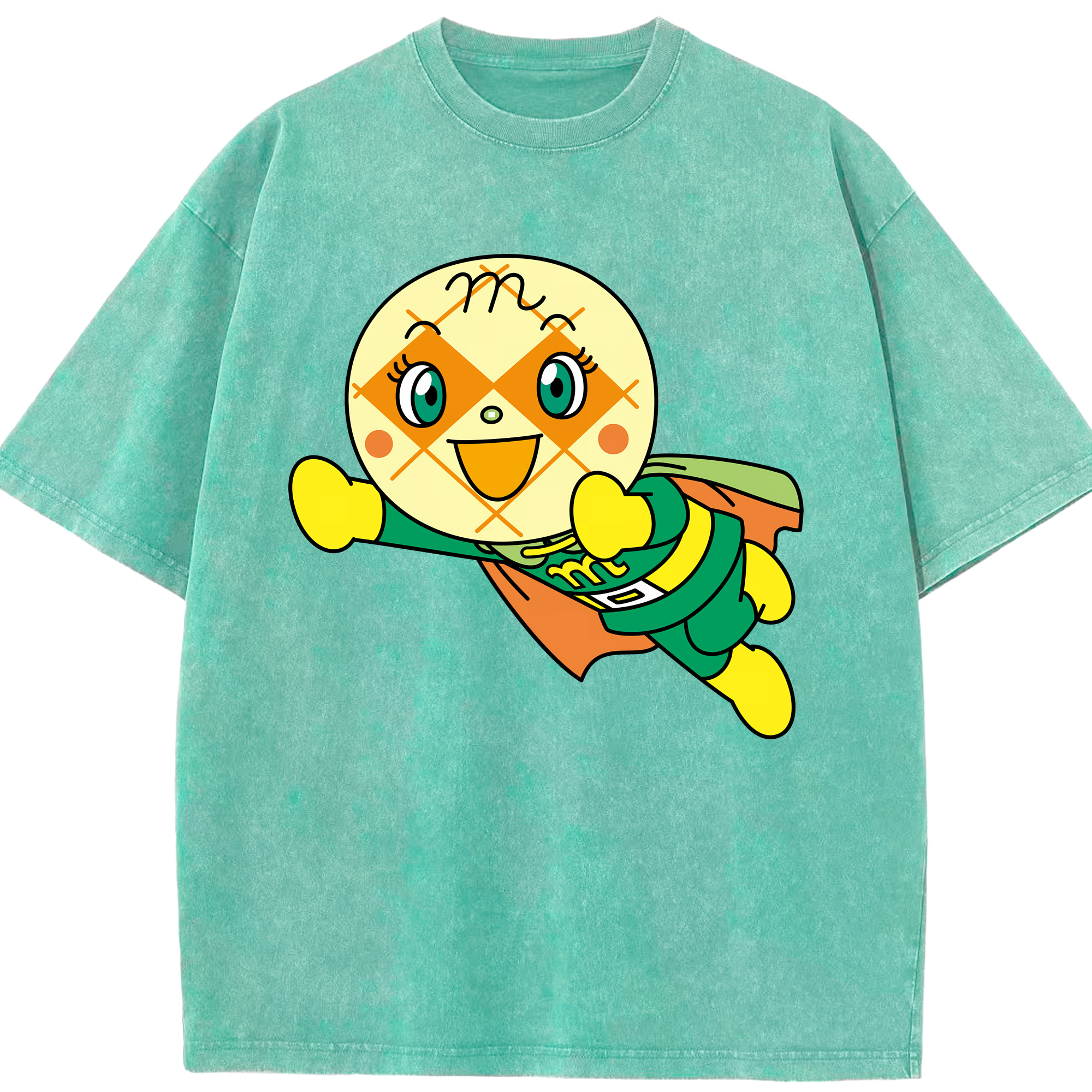 （画像用） アンパンマン Anpanman 綿100% ヴィンテージ風 半袖Tシャツ（フロントプリント）